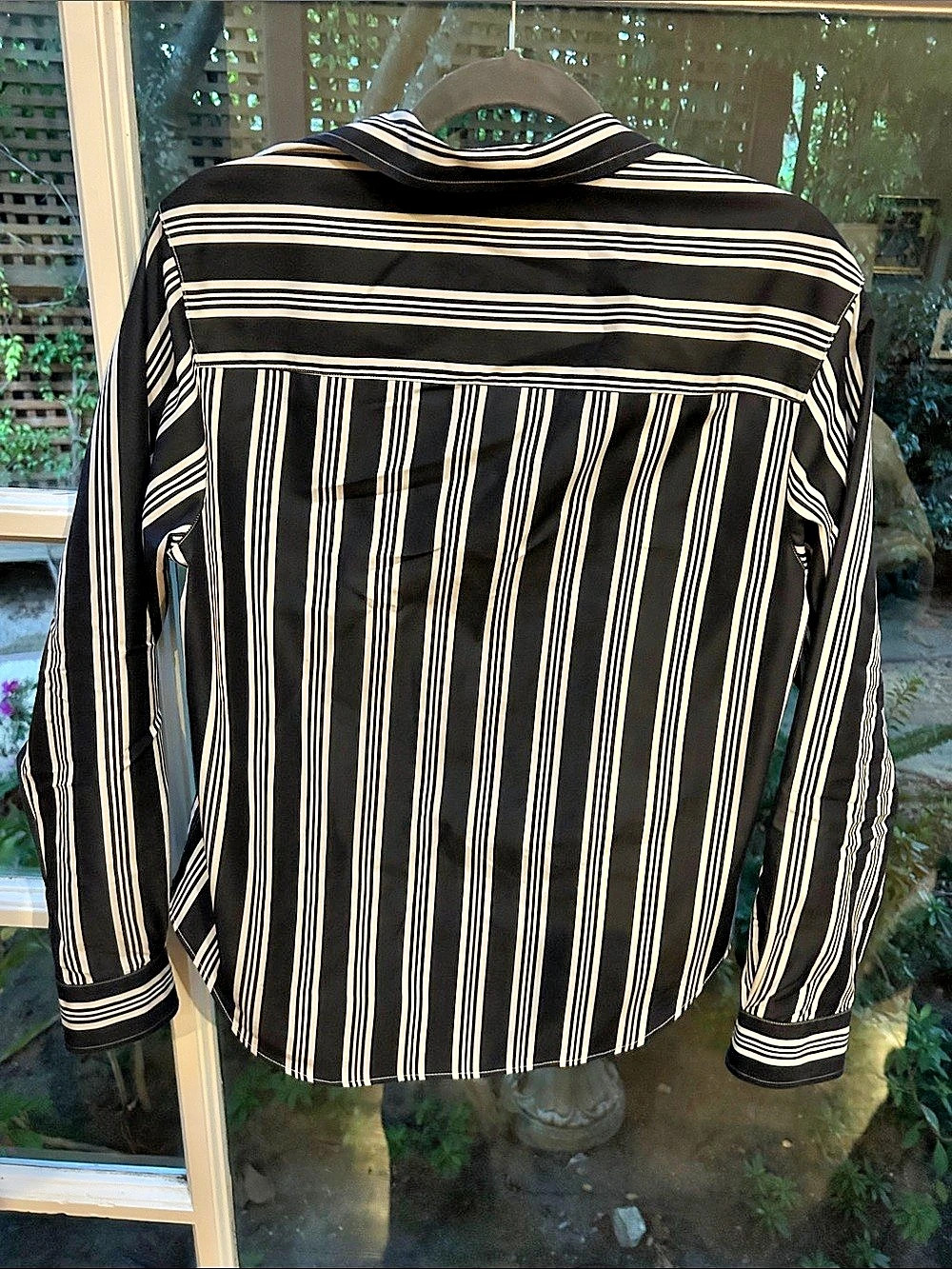 Frank & Eileen Striped Shirt Black & White Size Small worn once - Picture 2 of 5